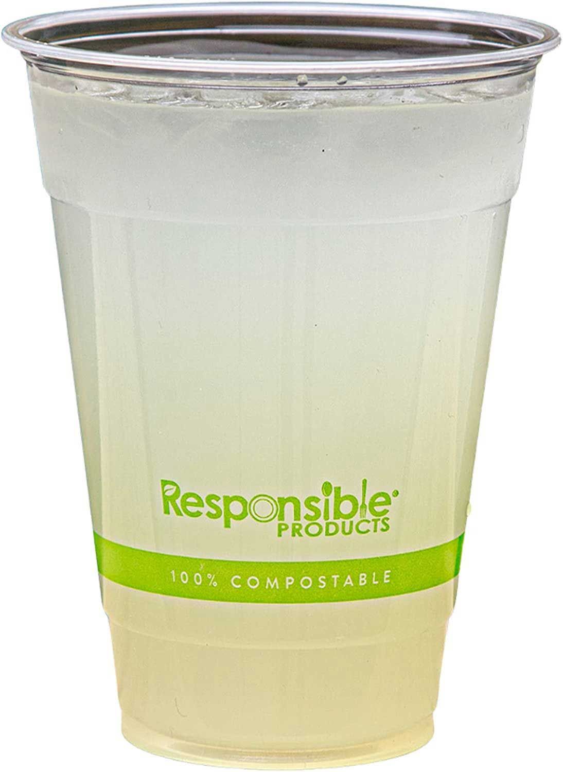 Responsible Products Pla Compostable Clear Cold Cup, 16 Ounce Capacity -- 1000 Per Case