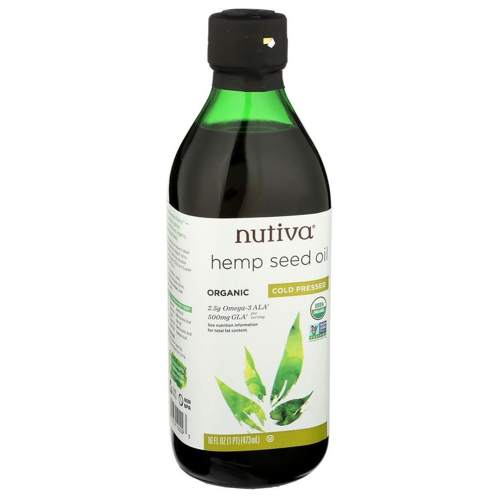 Nutiva Organic Cold Pressed Hemp Seed Oil, 16 Fluid Ounce