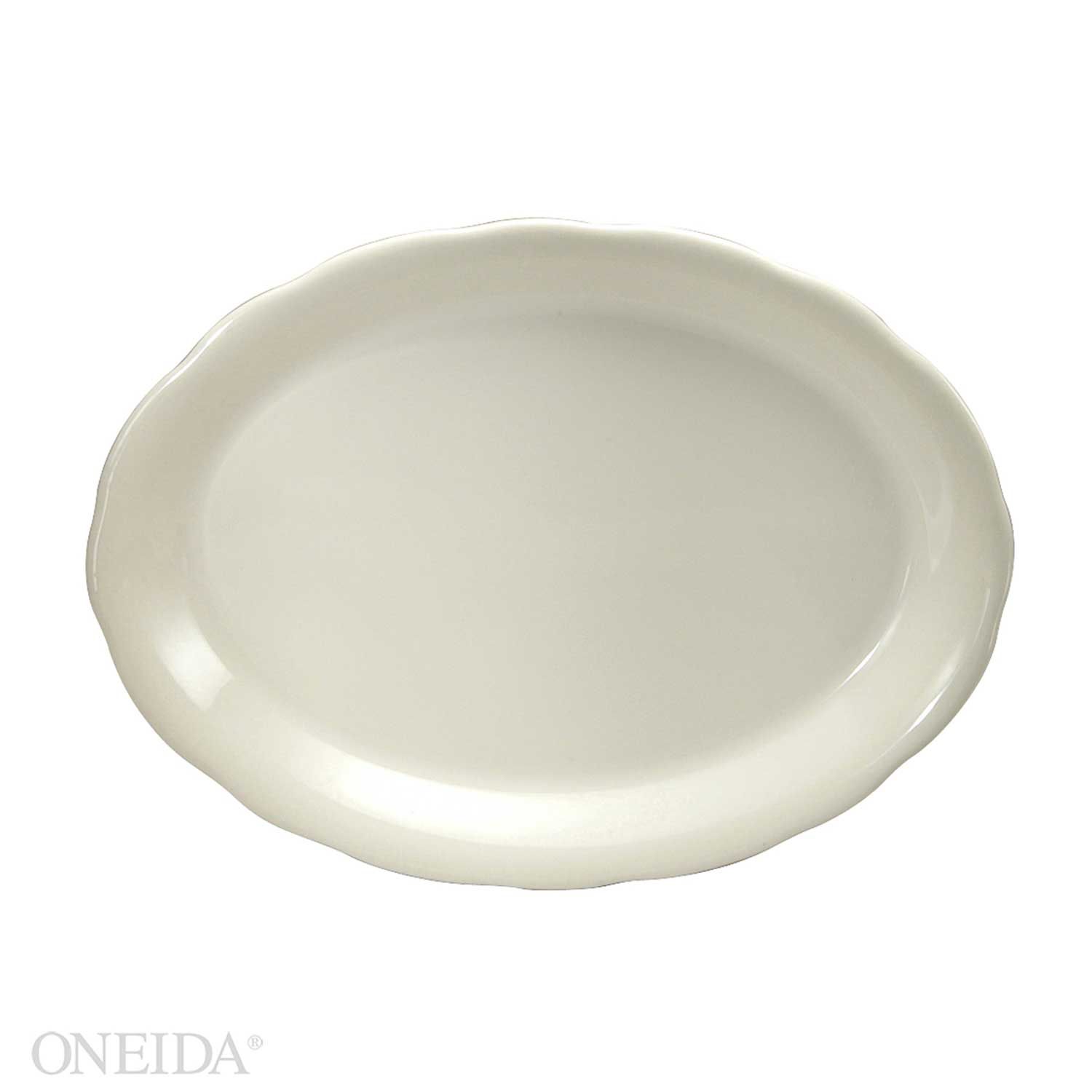 Oneida Caprice/buffalo Collection Platters Caprice Dia. (in.) =11 5/8in X 8 7/8in Pack -- 12 Per Case