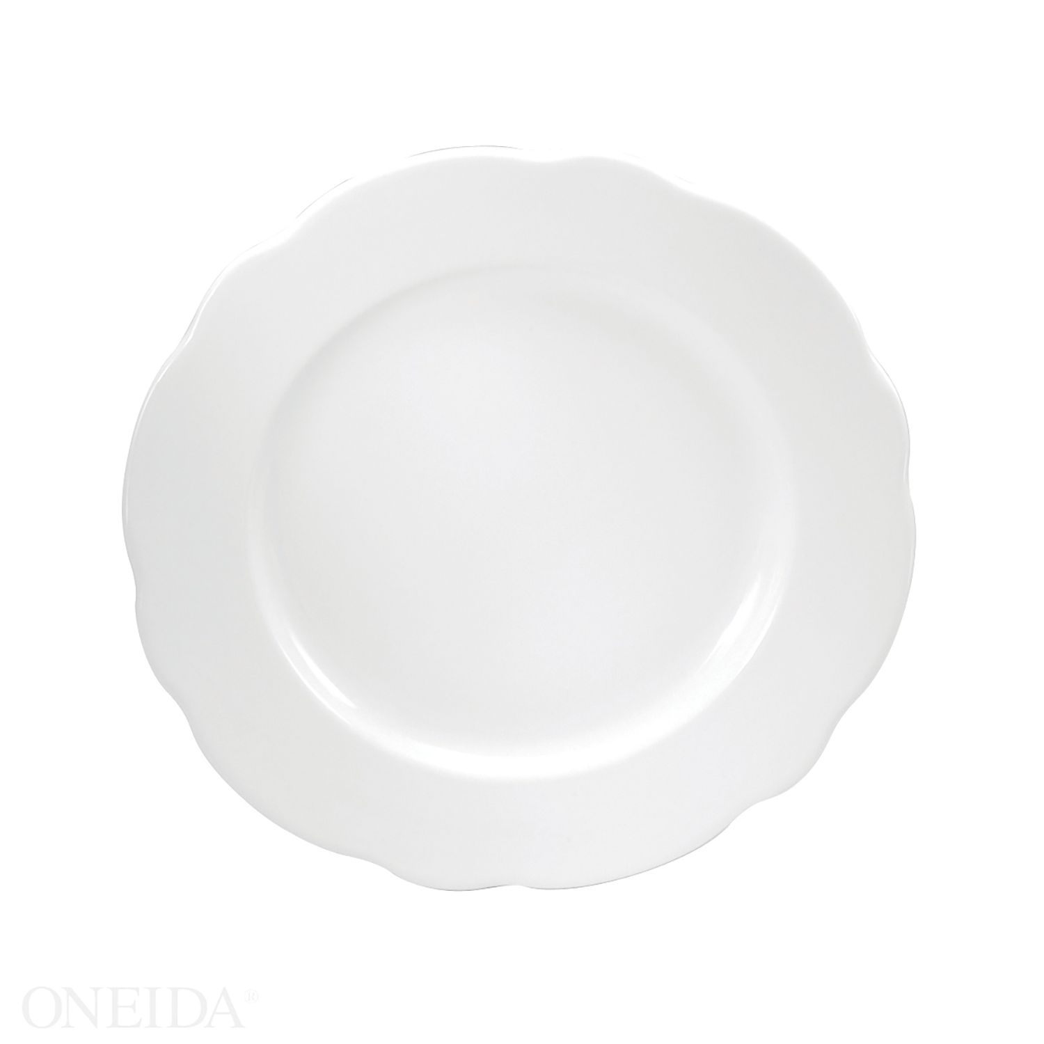 Oneida Buffalo Caprice Cream White Plate, 10 1/2 Inch -- 12 Per Case