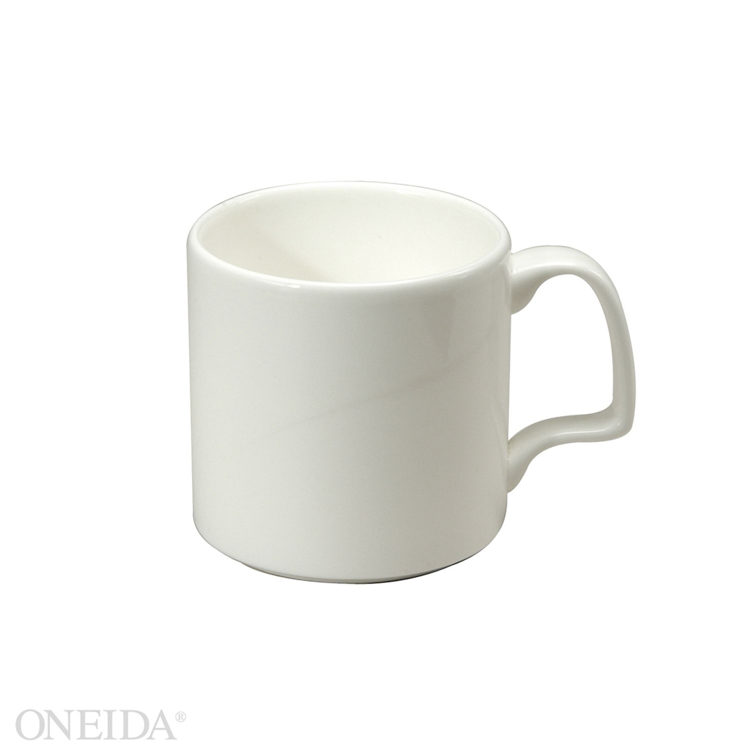 Oneida Bone China 11 Ounce Eclipse Shape Empire Mug, Eclipse Undecorated Pattern -- 24 Per Case
