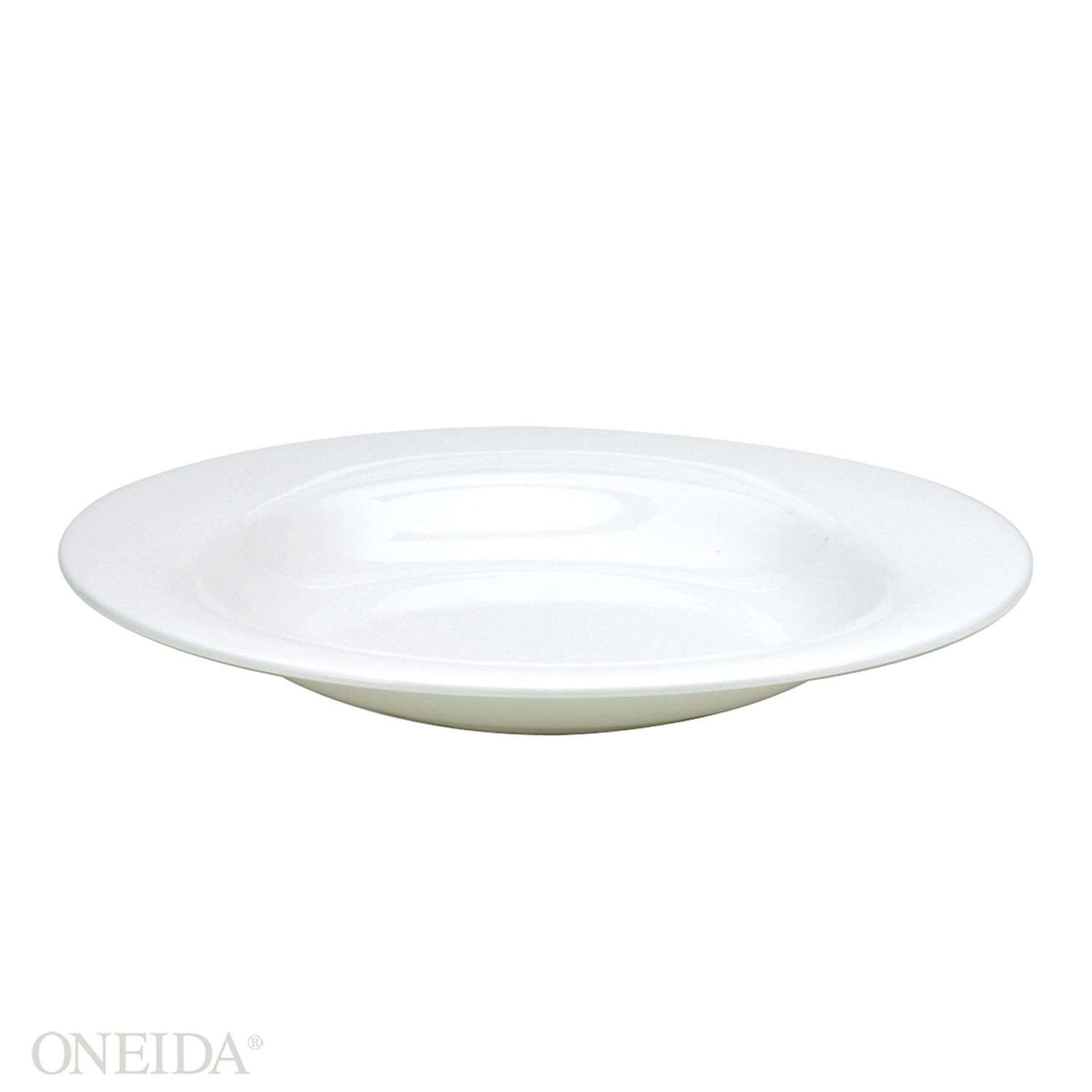 Oneida Bone China 40 Ounce Gemini Shape Pasta / Salad Plate 11.88 Inch, Gemini Undecorated Pattern -- 12 Per Case