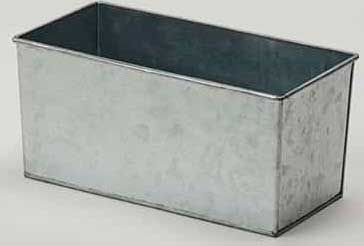 American Metalcraft Onyx Galvanized Steel Third Size Rectangular Beverage Tub, 12-1/4 X 6 X 5-3/4 Inch