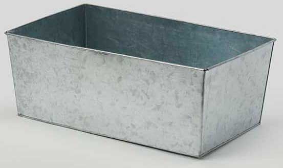 American Metalcraft Silver Galvanized Steel Full Size Rectangular Beverage Tub, 20-1/2 X 12 X 8 Inch