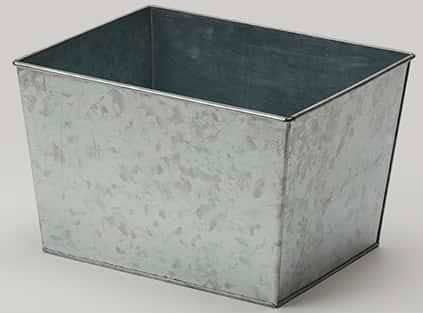 American Metalcraft Silver Galvanized Steel Half Size Rectangular Beverage Tub, 12-1/2 X 9-7/8 X 7-7/8 Inch