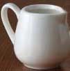 American Metalcraft White Porcelain Creamer, 2.5 Ounce Capacity