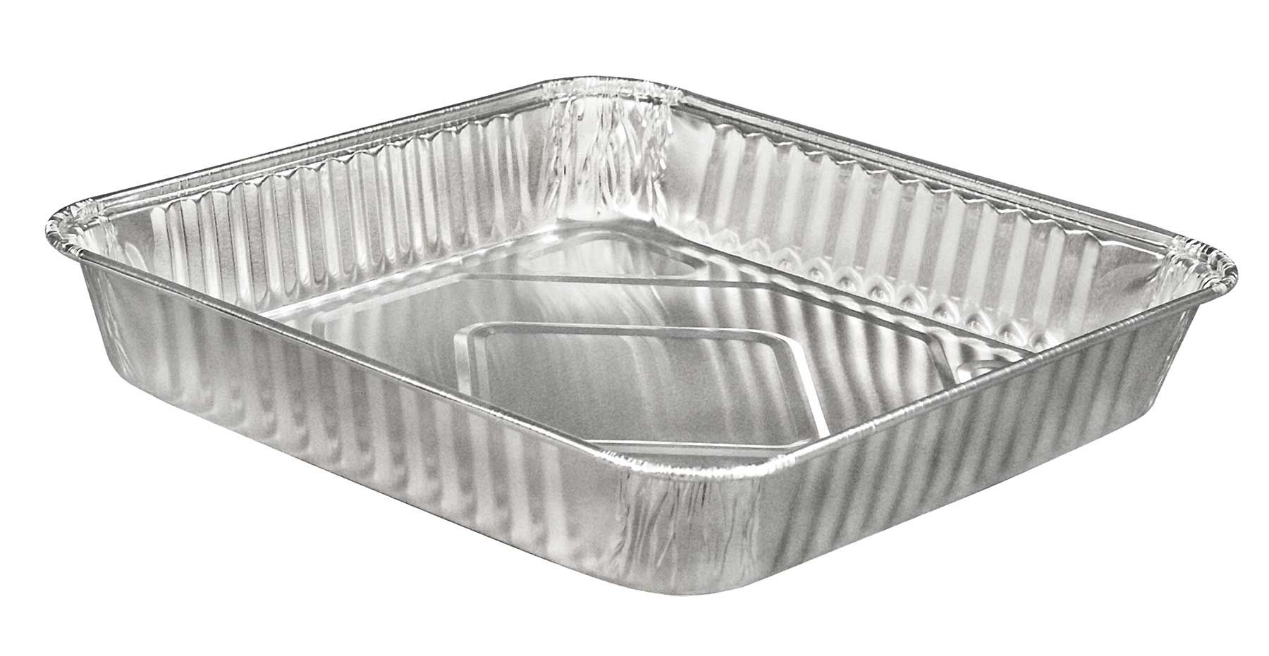 D&w Fine Pack Silver Aluminum Square Pan, 8 Inch -- 500 Per Case