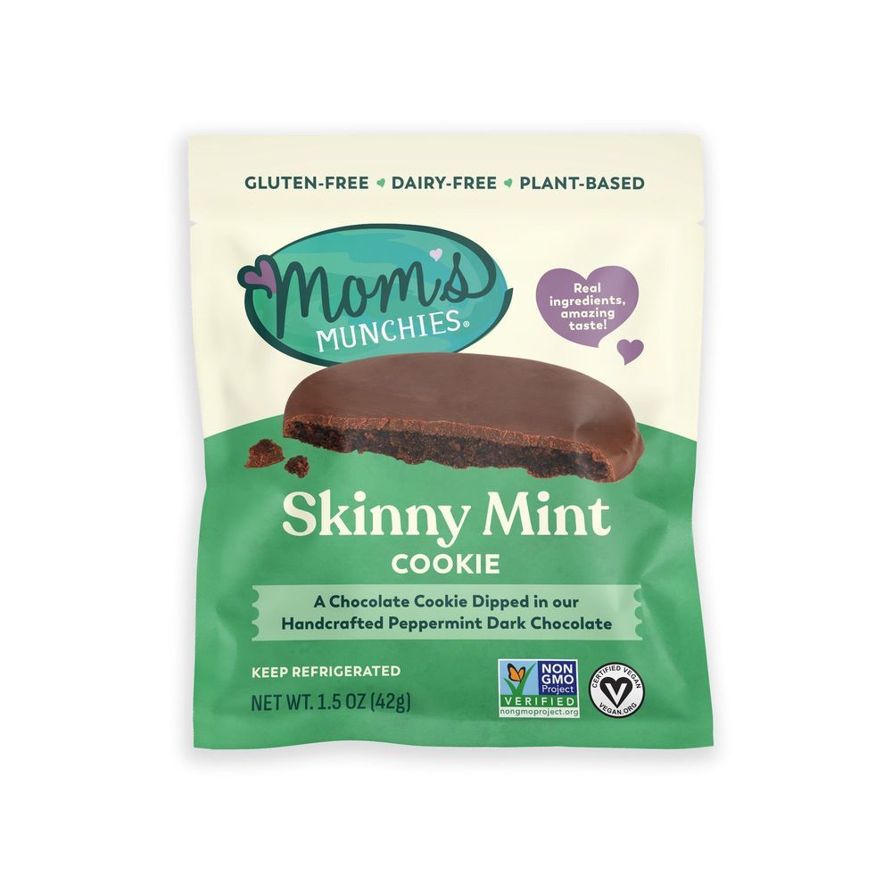 Moms Munchies Skinny Mint Cookie, 1.5 Ounce -- 24 Per Case