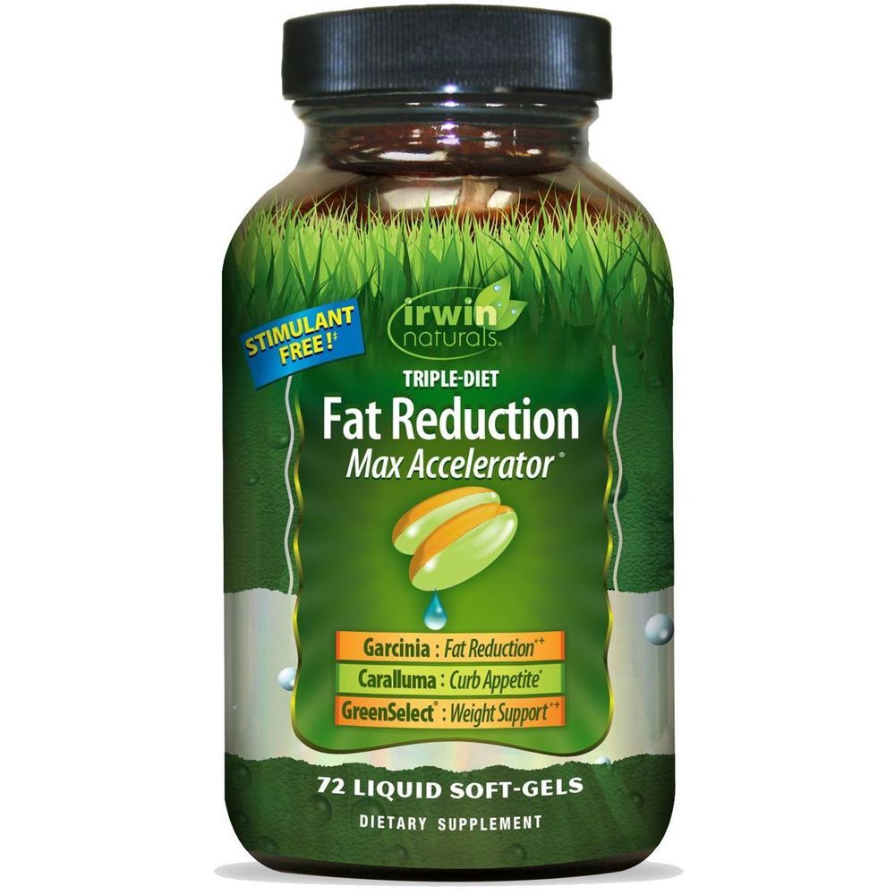 Irwin Naturals Triple Diet Fat Reduction Max Accelerator Soft Gel, 72 Count