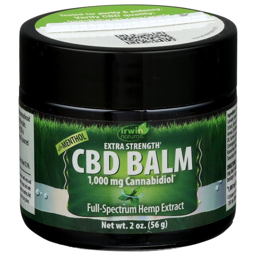 Irwin Naturals 1000mg Cbd Balm With Menthol, 2 Ounce