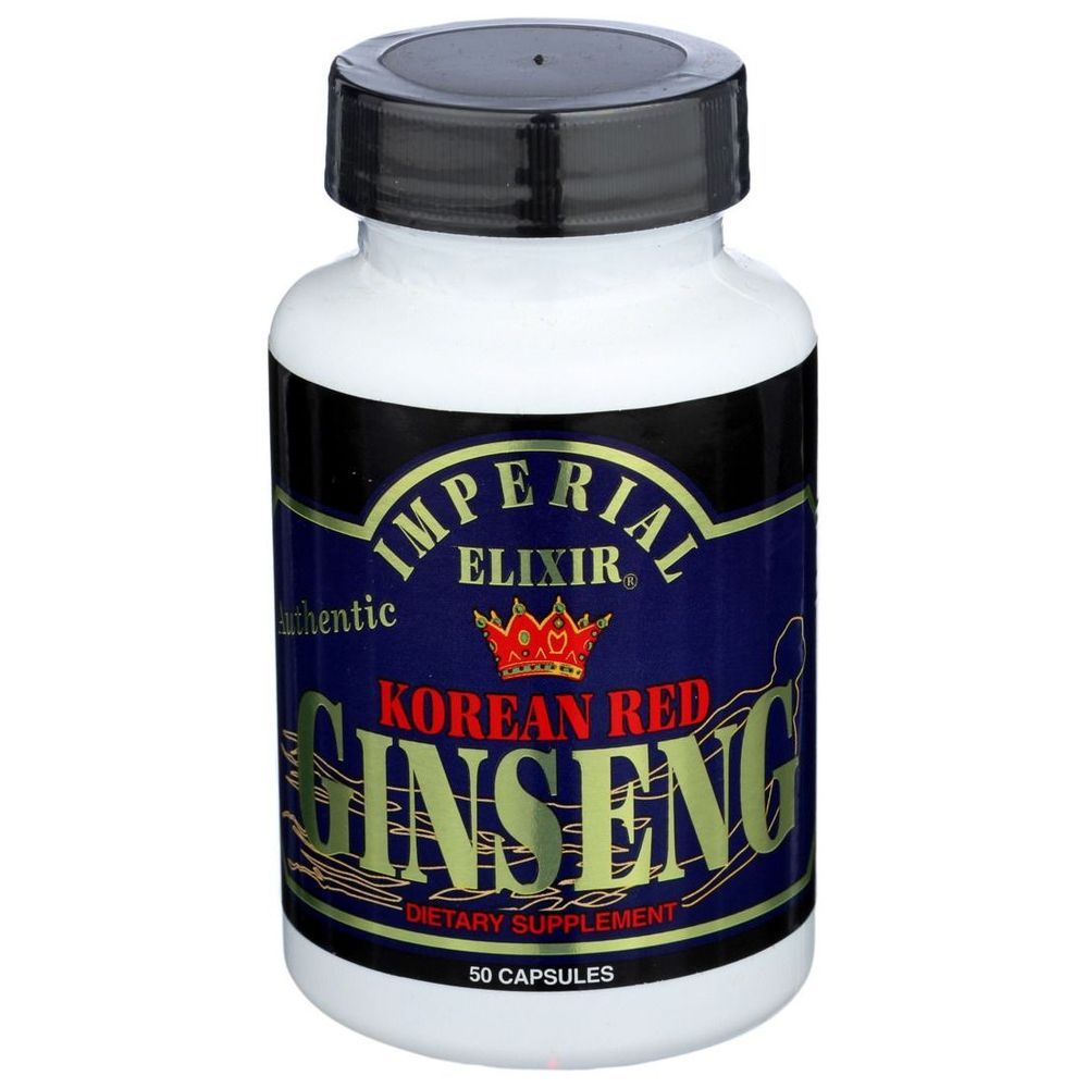 Imperial Elixir Korean Red Ginseng Capsules, 50 Count