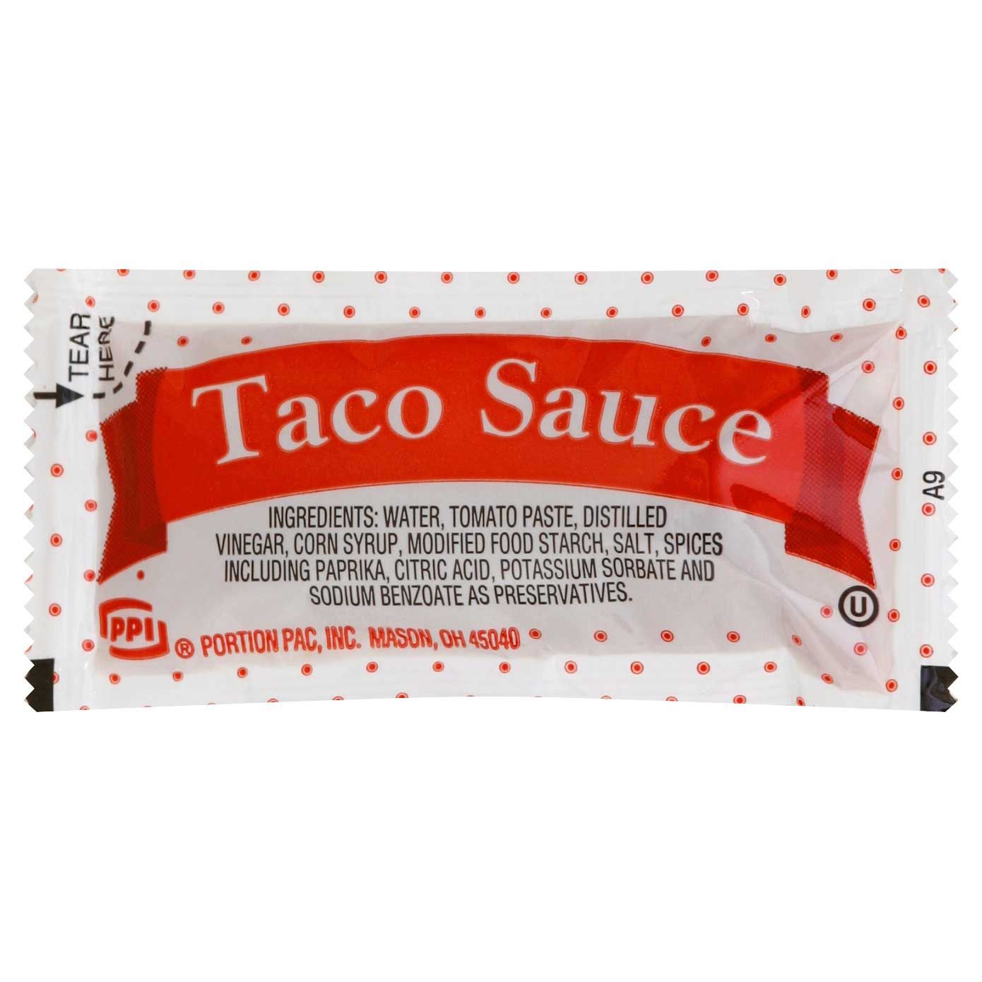 Portion Pac Taco Sauce, 9 Gram -- 200 Per Case