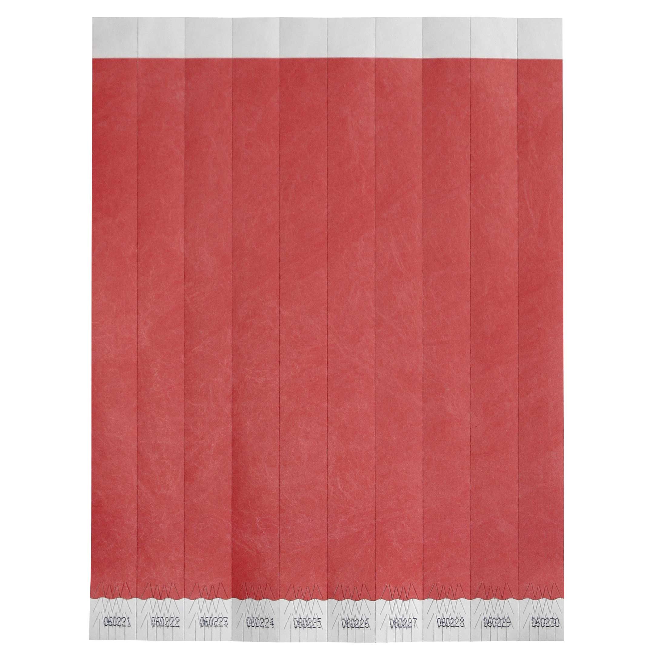 Bar Maid Red Security Wristband -- 500 Per Case