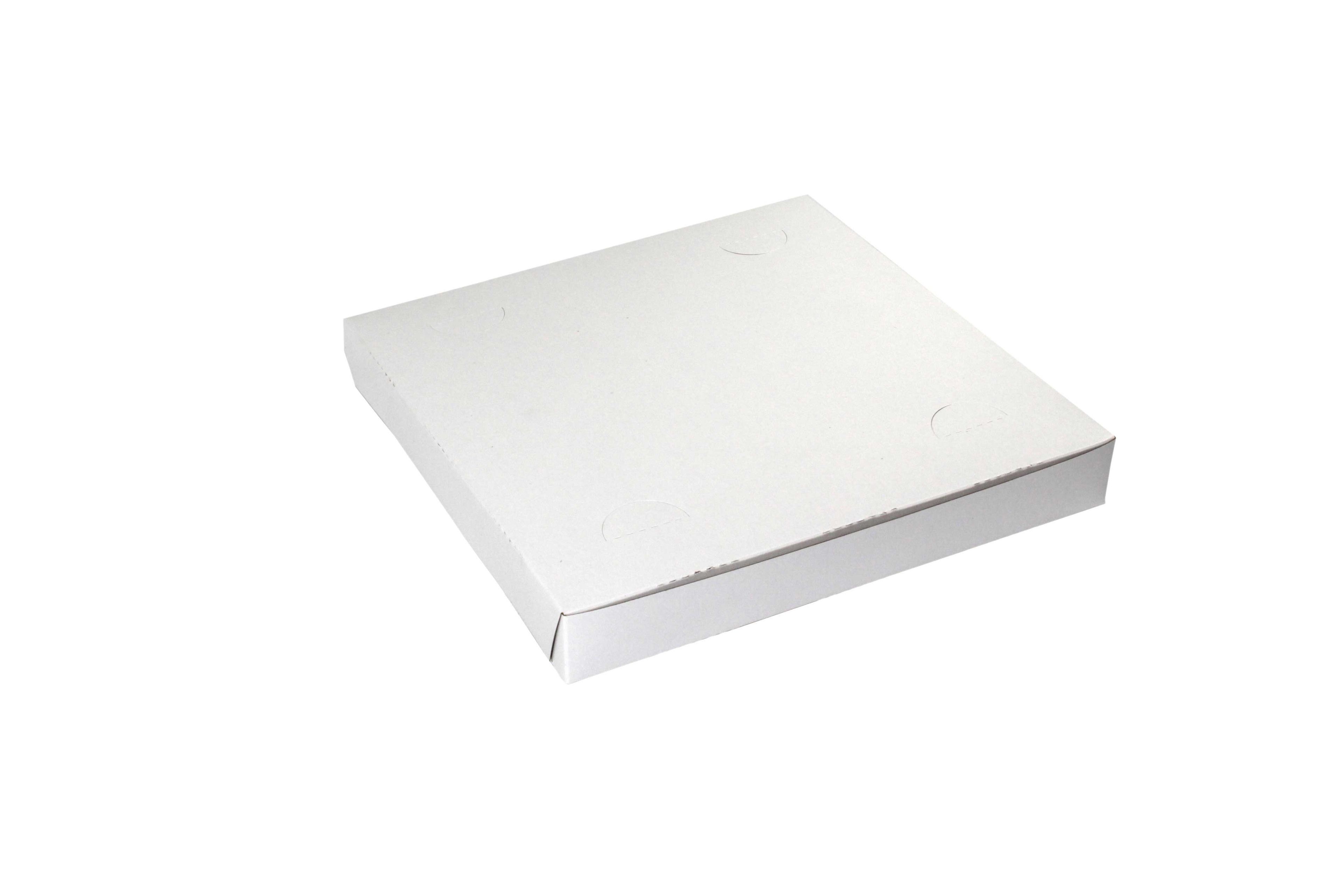 Boxit Lock Corner One Piece White Pizza Box, 12 X 12 X 1.5 Inch -- 100 Per Case