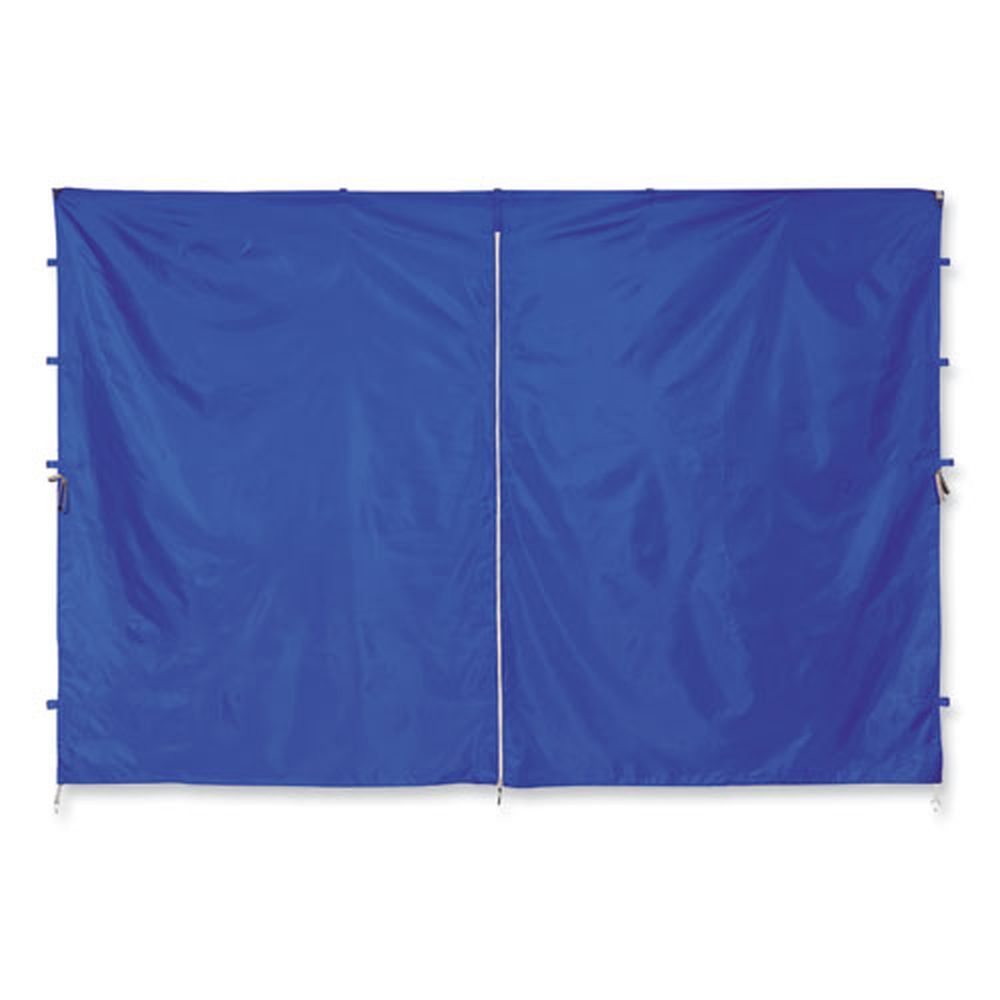 Ergodyne Shax 6096 Polyester Single Skin Blue Pop Up Tent Sidewall With Zipper, 10 X 10 Feet