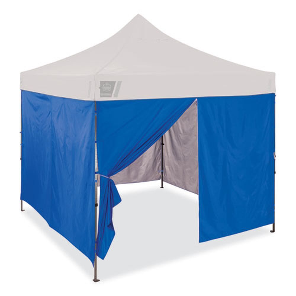 Ergodyne Shax 6054 Polyester Single Skin Blue Pop Up Tent Sidewall Kit, 10 X 10 Feet