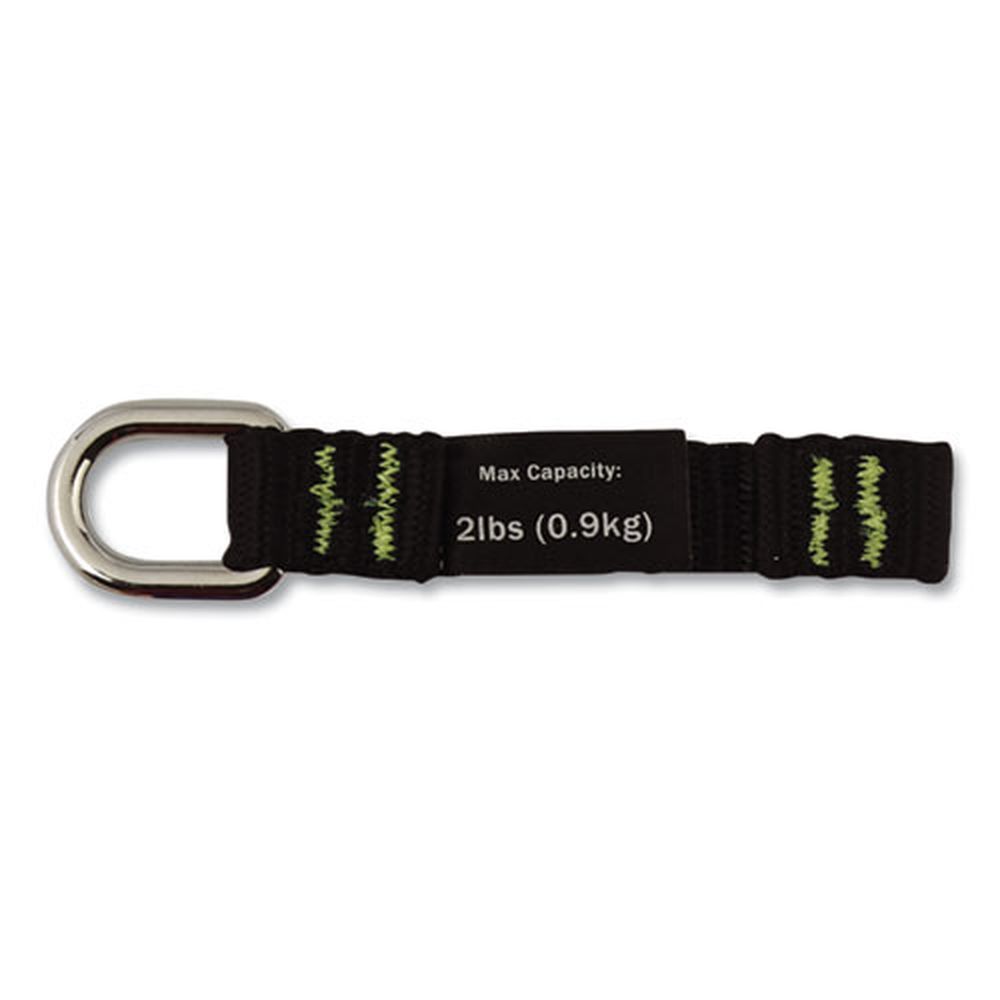 Ergodyne Squids 3700 Nylon Black 3.5 Inch Webbing Tool Tails With D Rings, 2 Pound Max Work Capacity -- 60 Per Case