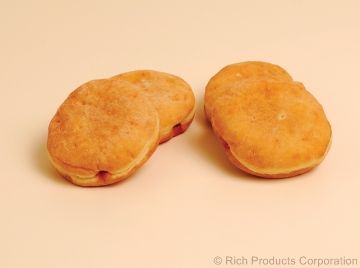 Rich's Rolling Pin Donuts Shell Raspberry Yeast Donut, 2.75 Ounce -- 54 Per Case