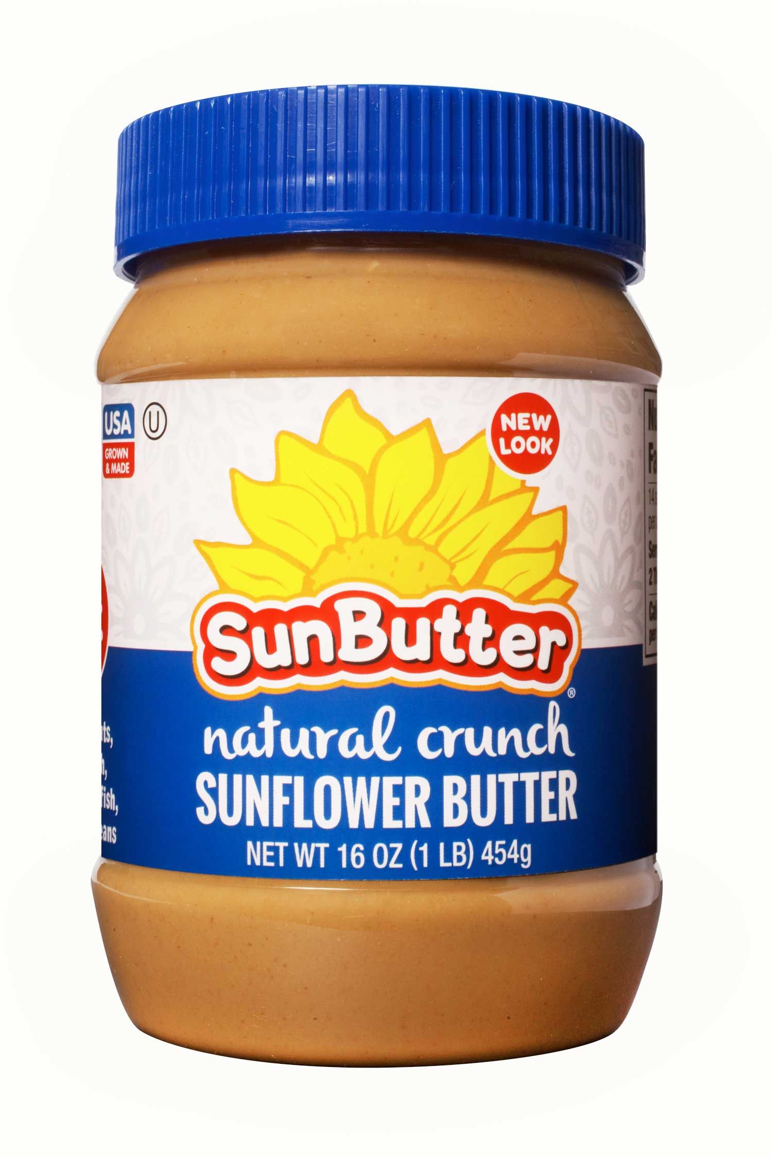 Sunbutter Natural Crunch Sunflower Seed Spread, 1 Pound -- 6 Per Case