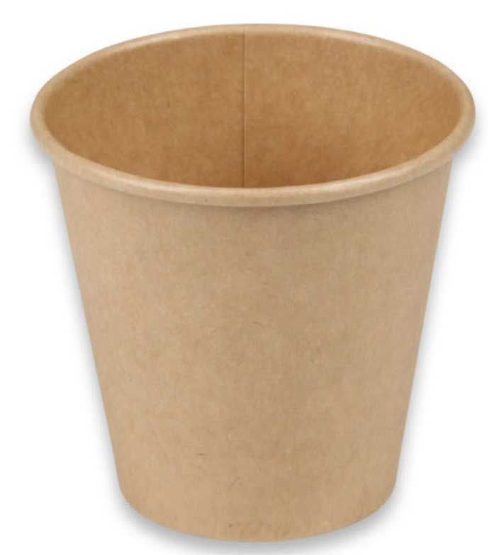 Responsible Products Tree-less Natural Kraft Compostable Paper Hot Cup, 6 Ounce Capacity -- 1000 Per Case