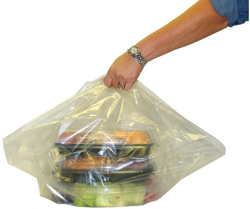 Pak-sher Plastic Clear Catering Bag, 18 X 7 X 24 Inch -- 50 Per Case