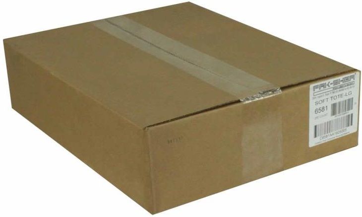 Pak-sher Soft White Tote Bag, 28 X 13 X 10 Inch -- 250 Per Case