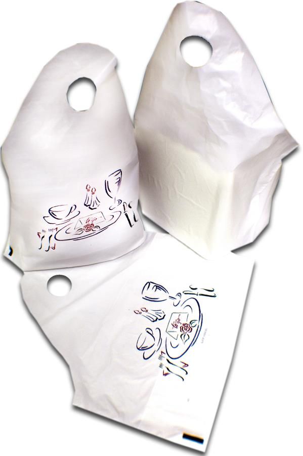 Pak-sher White Carryout Bag, 34 X 18.5 X 12 Inch -- 250 Per Case