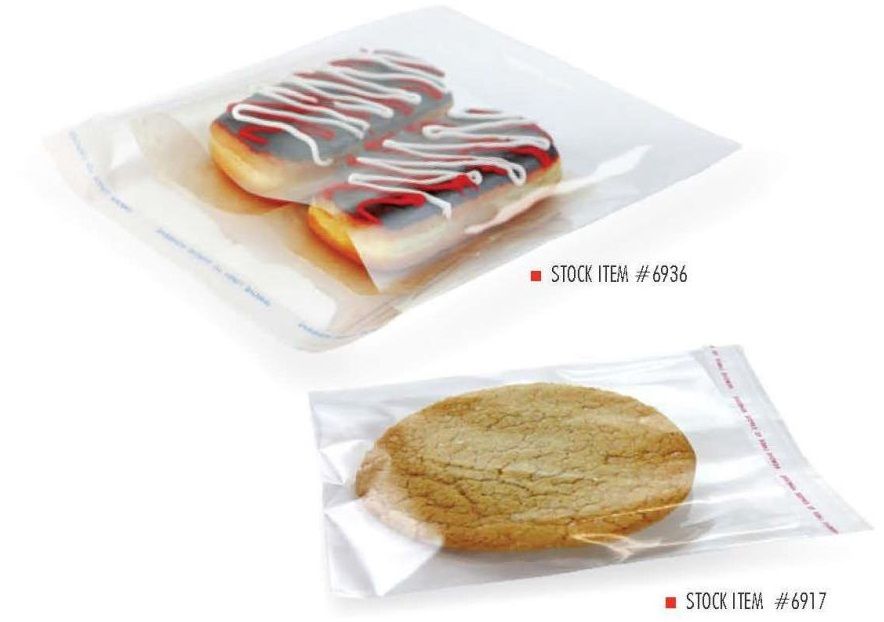 Pak-sher Cookie Bag With Tape, 4.75 X 6.5 Inch -- 2000 Per Case