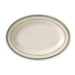 Del Mar Green Rolled Edge Platter, 9 3/8 Inch -- 24 Per Case
