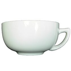 Vertex China Argyle And Catalina Collection Porcelain White Cappuccino Cup, 12 Ounce -- 36 Per Case