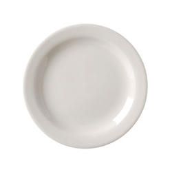 Vista Collection Undecorated American White Narrow Rim Plate, 7 1/4 Inch -- 36 Per Case