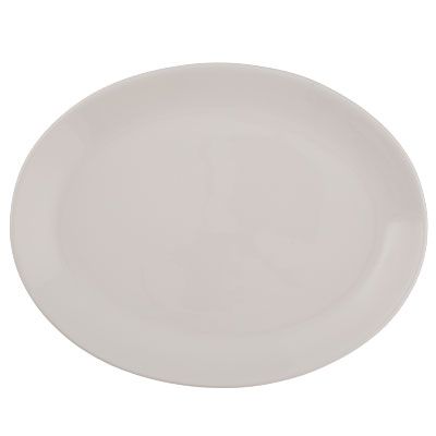 Vertex London White Oval Platter, 8 Inch -- 24 Per Case