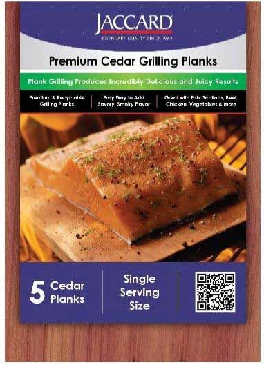 Jaccard Small Premium Cedar Grilling Planks, Bulk -- 100 Per Case