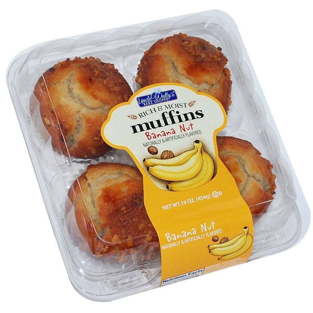 Uncle Wally's Large Banana Nut Muffin, 16 Ounce -- 6 Per Case