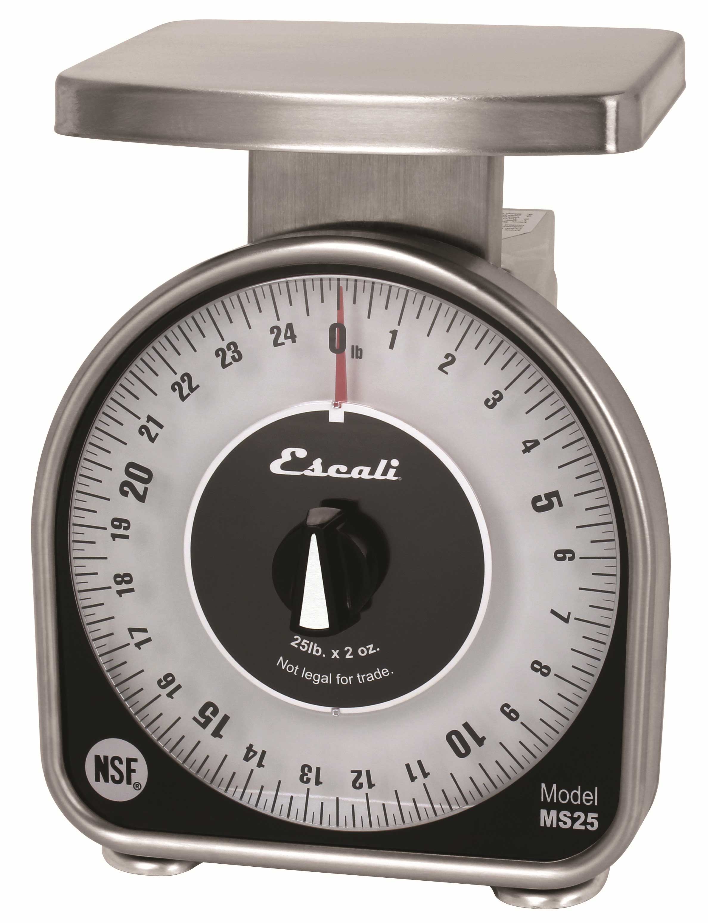 San Jamar Mechanical Dial Scale, 25 Pound