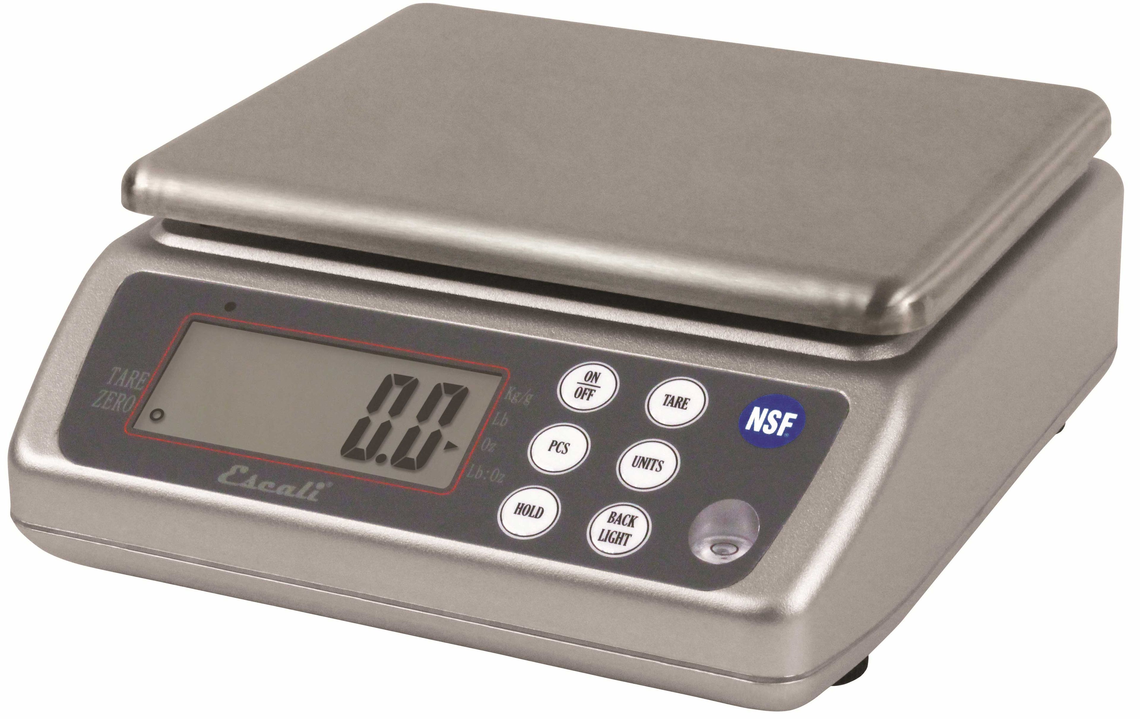 San Jamar Stainless Steel Digital Wash Down Scale, 33 Pound