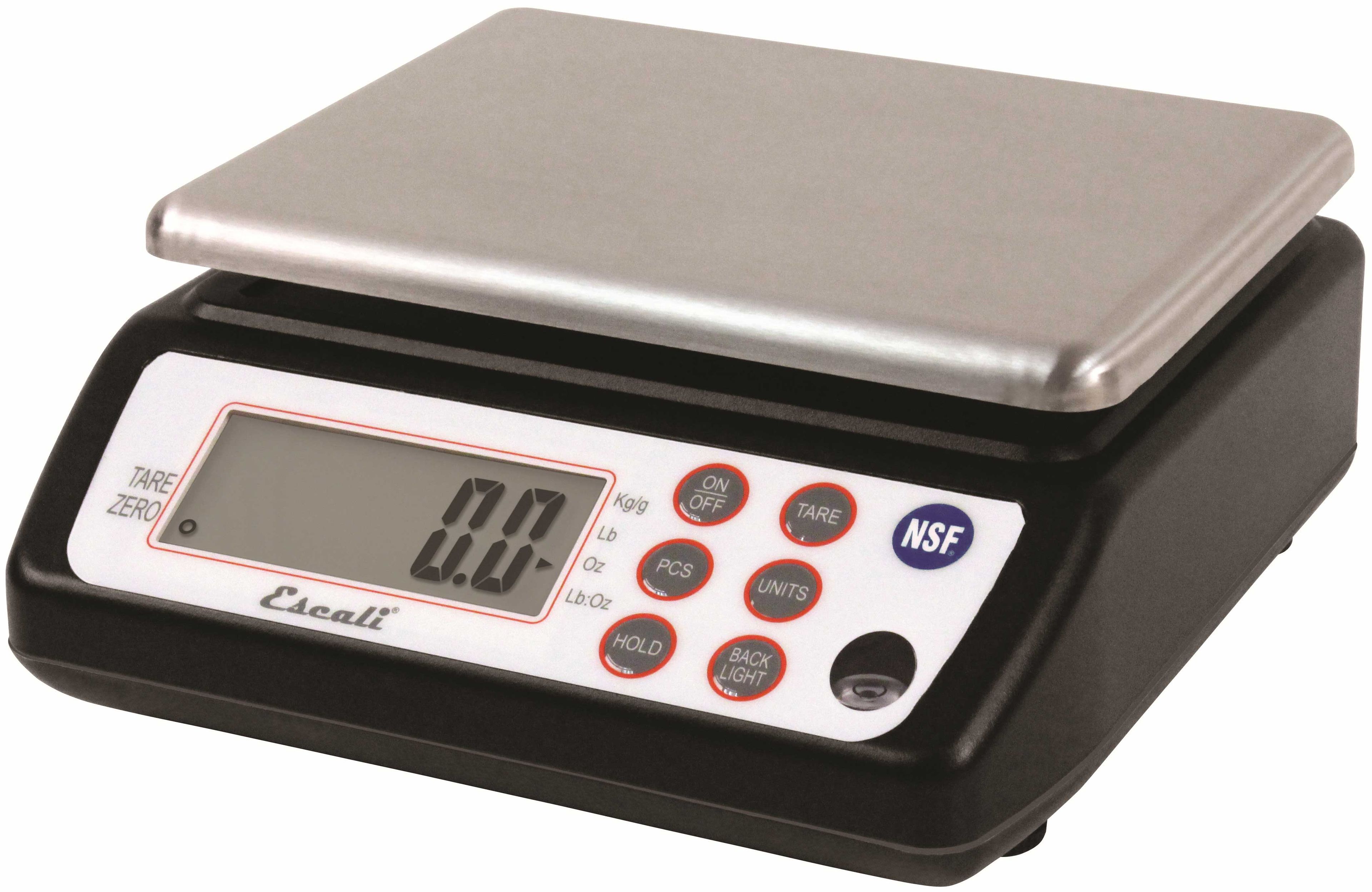 San Jamar Square Professional Digital Scale, 33 Pound