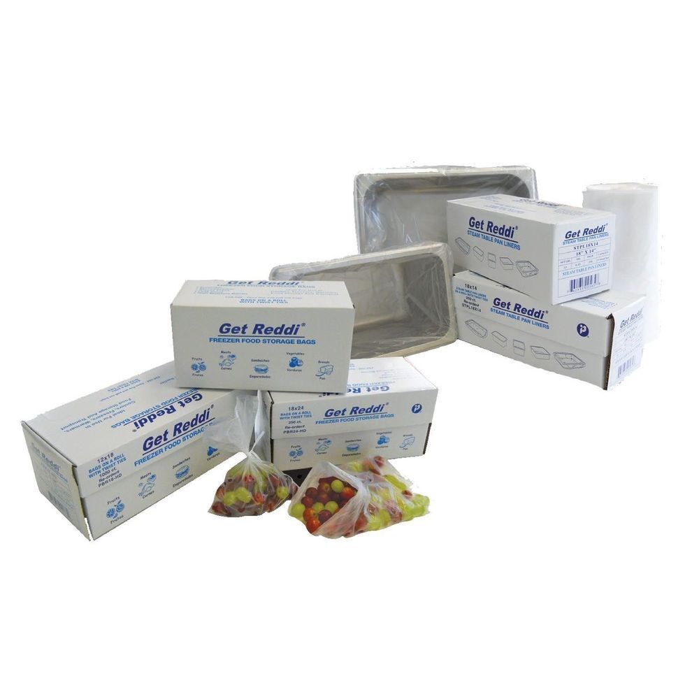 Inteplast Group Get Reddi 0.75 Mil 18 X 24 Inch Poly Food And Utility Bag, 250 Count