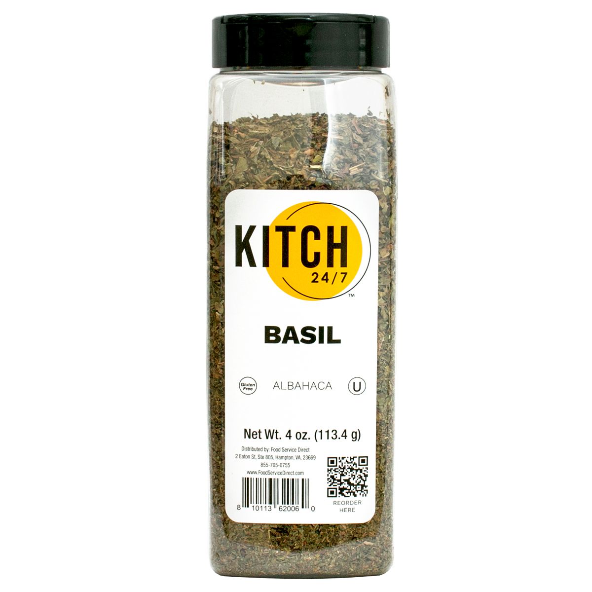Kitch 24/7 Whole Basil Leaves, 4 Ounce