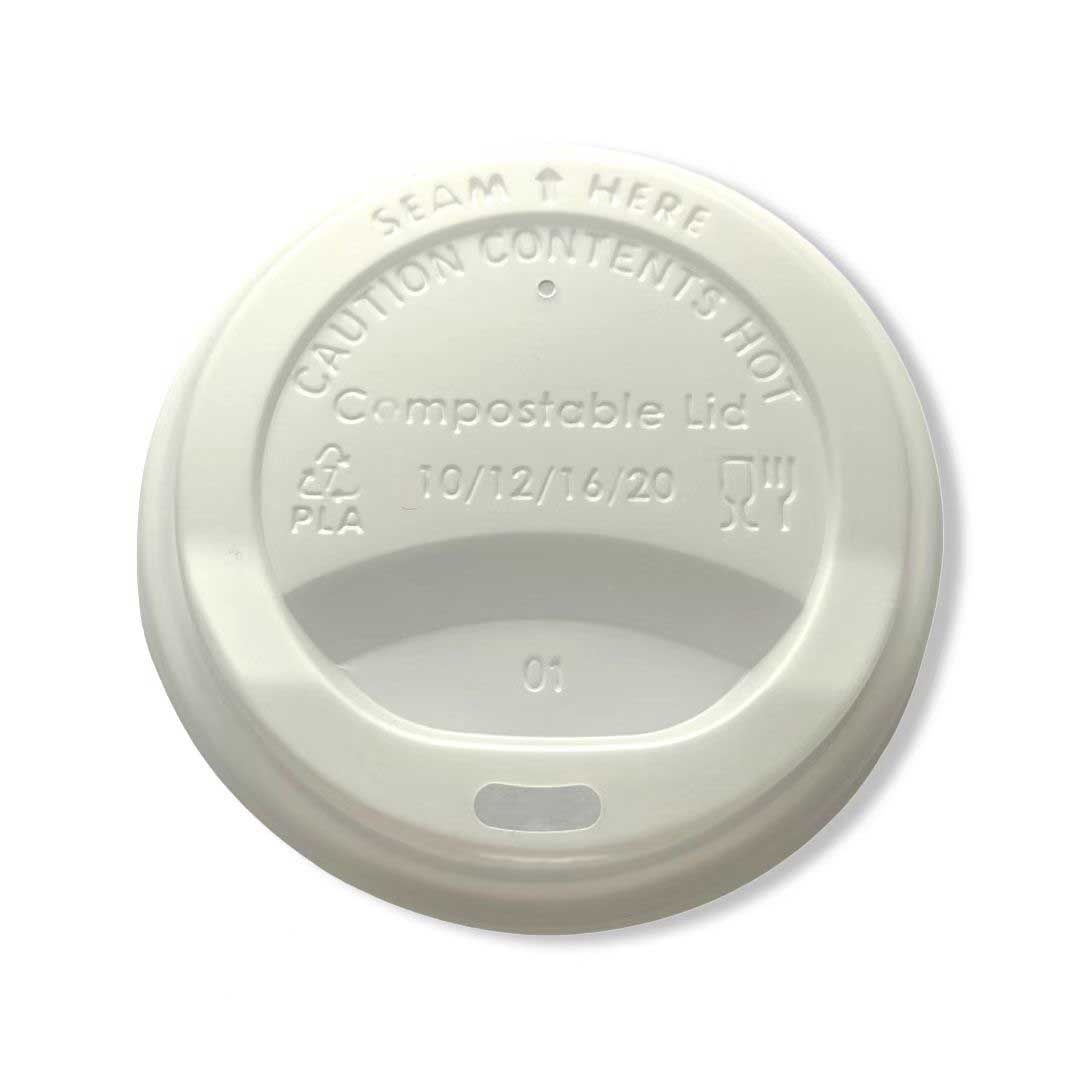 Responsible Products Tree-less 10-20 Ounce Compostable Paper Cup Sip Lid Only -- 1000 Per Case
