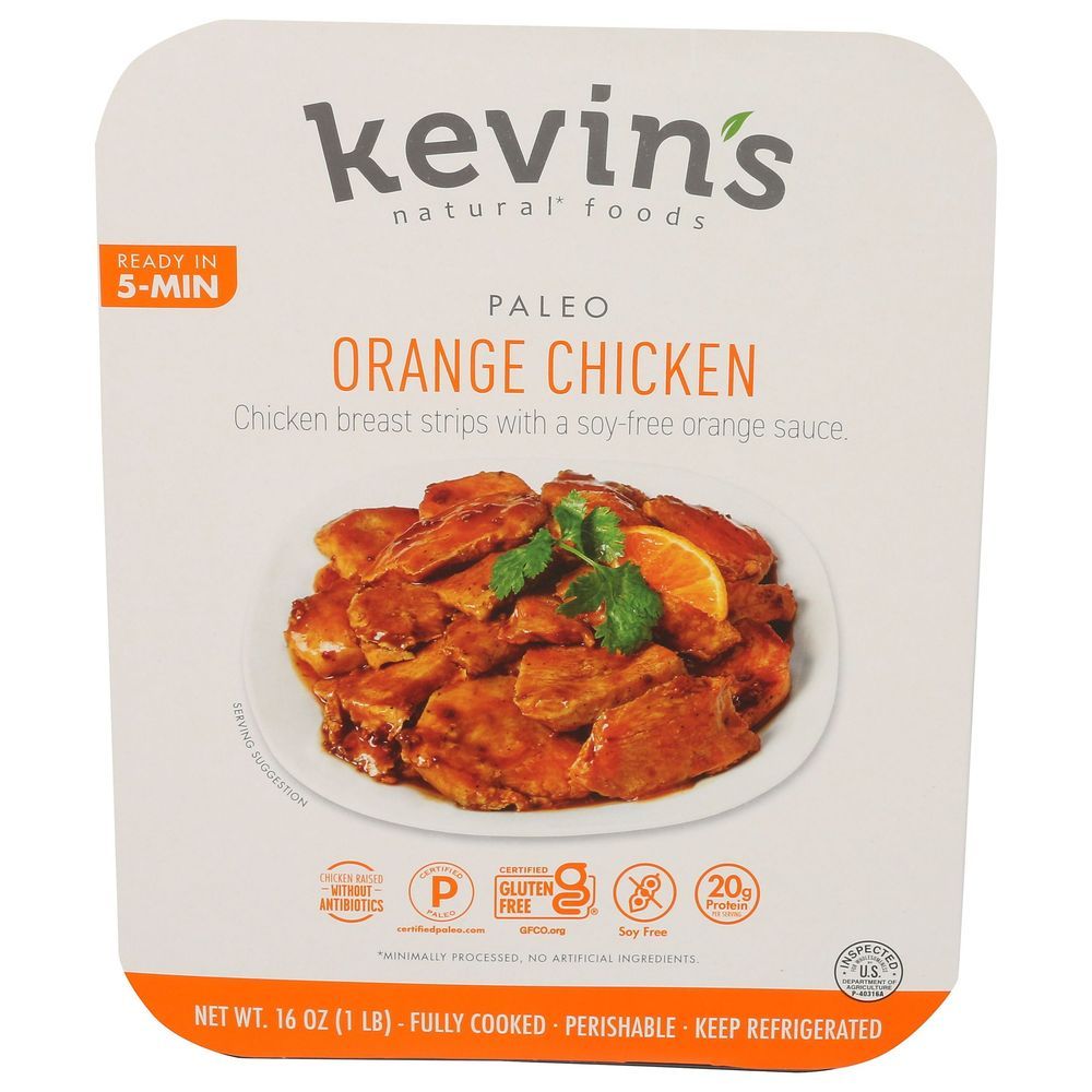 Kevins Natural Foods Orange Chicken Paleo, 16 Ounce -- 4 Per Case