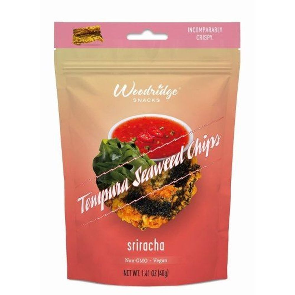 Woodridge Sriracha Tempura Seaweed Chips, 1.41 Ounce -- 12 Per Case