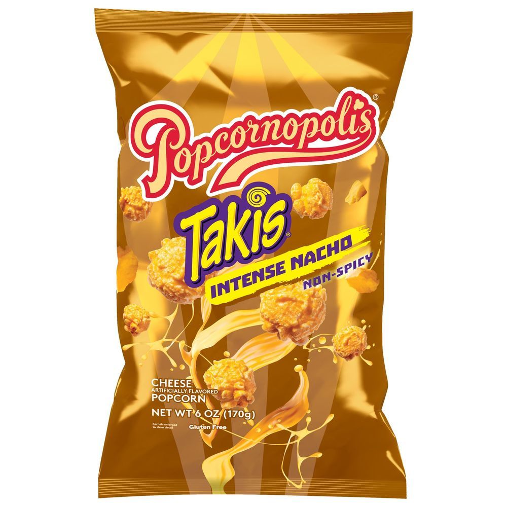 Popcornopolis Intense Nacho Takis Cheese Popcorn, 6 Ounce -- 6 Per Case