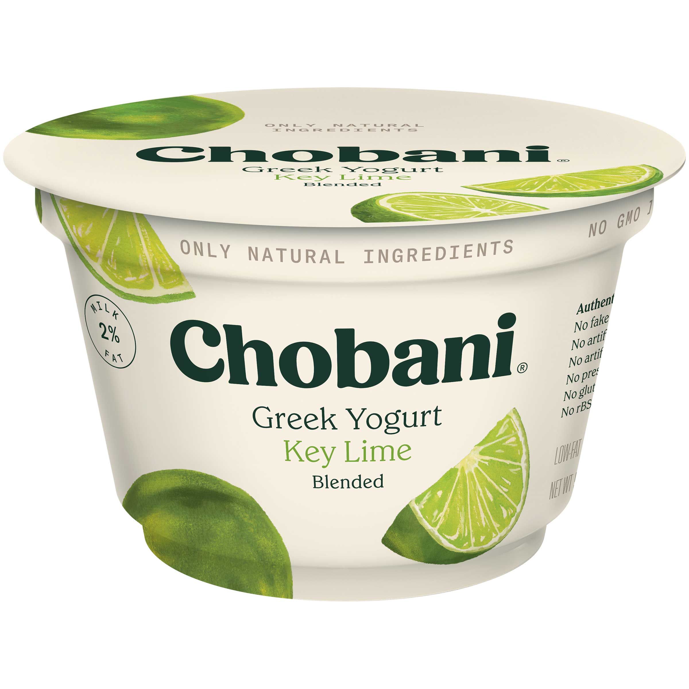 Chobani Low Fat Key Lime Blended Greek Yogurt, 5.3 Ounce -- 12 Per Case