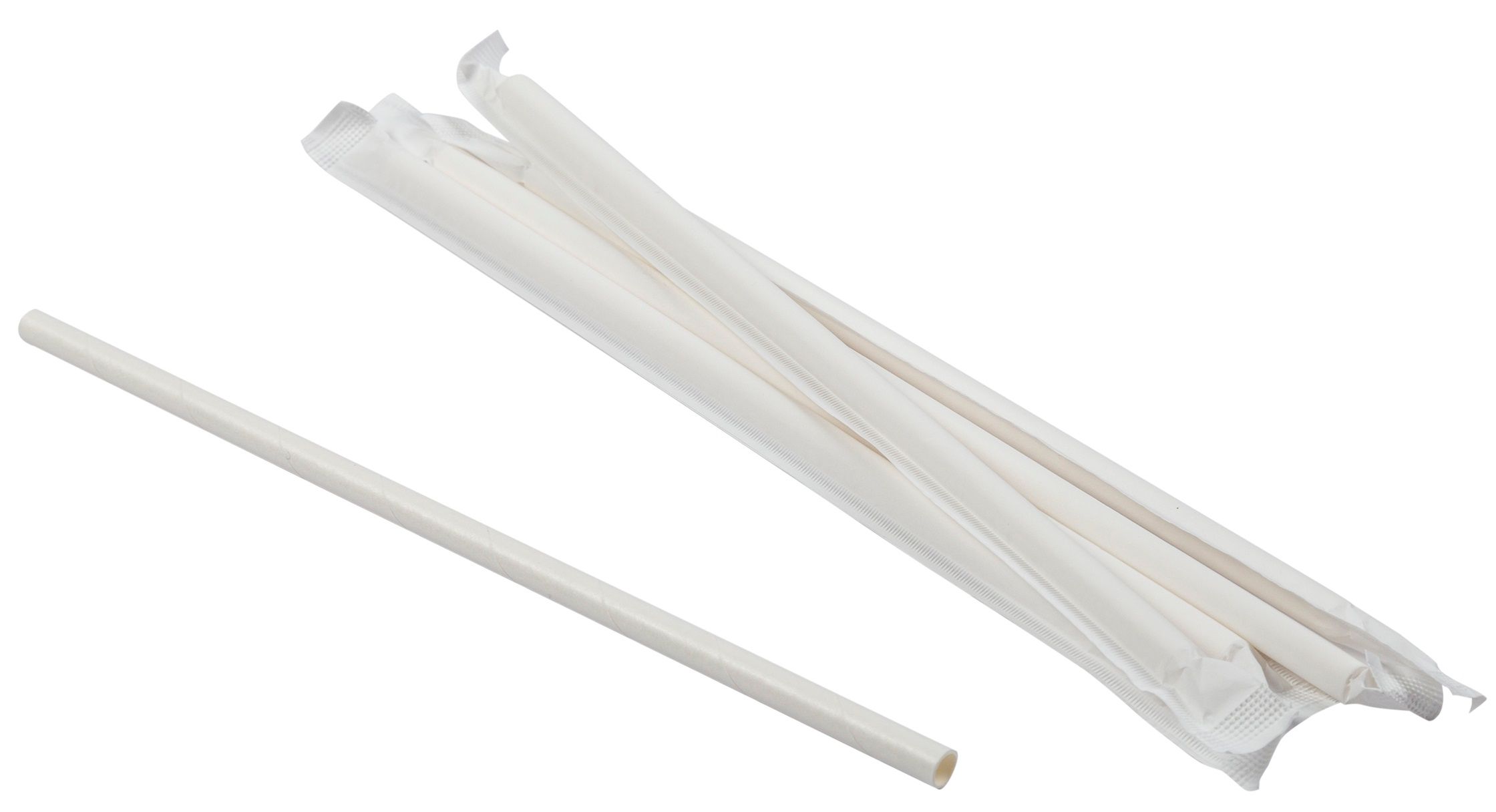 Primeware Jumbo Wrapped Paper Straw, 7.75 Inch -- 6000 Per Case