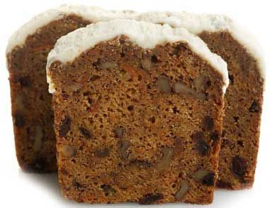 Sweet Sam's Iced Carrot Walnut Pound Cake -- 16 Per Case