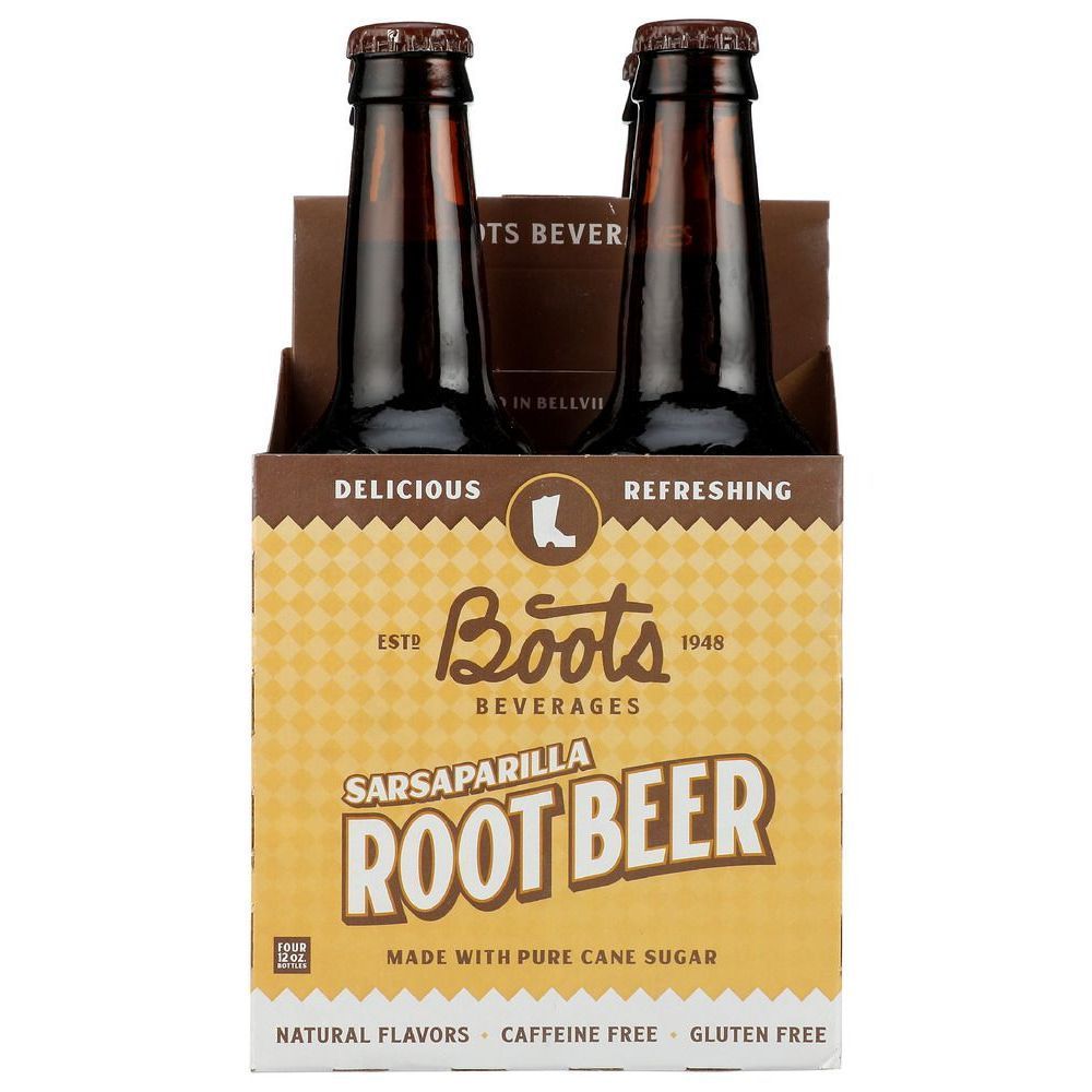 Boots Beverages Sarsaparilla Root Beer, 48 Fluid Ounce -- 6 Per Case