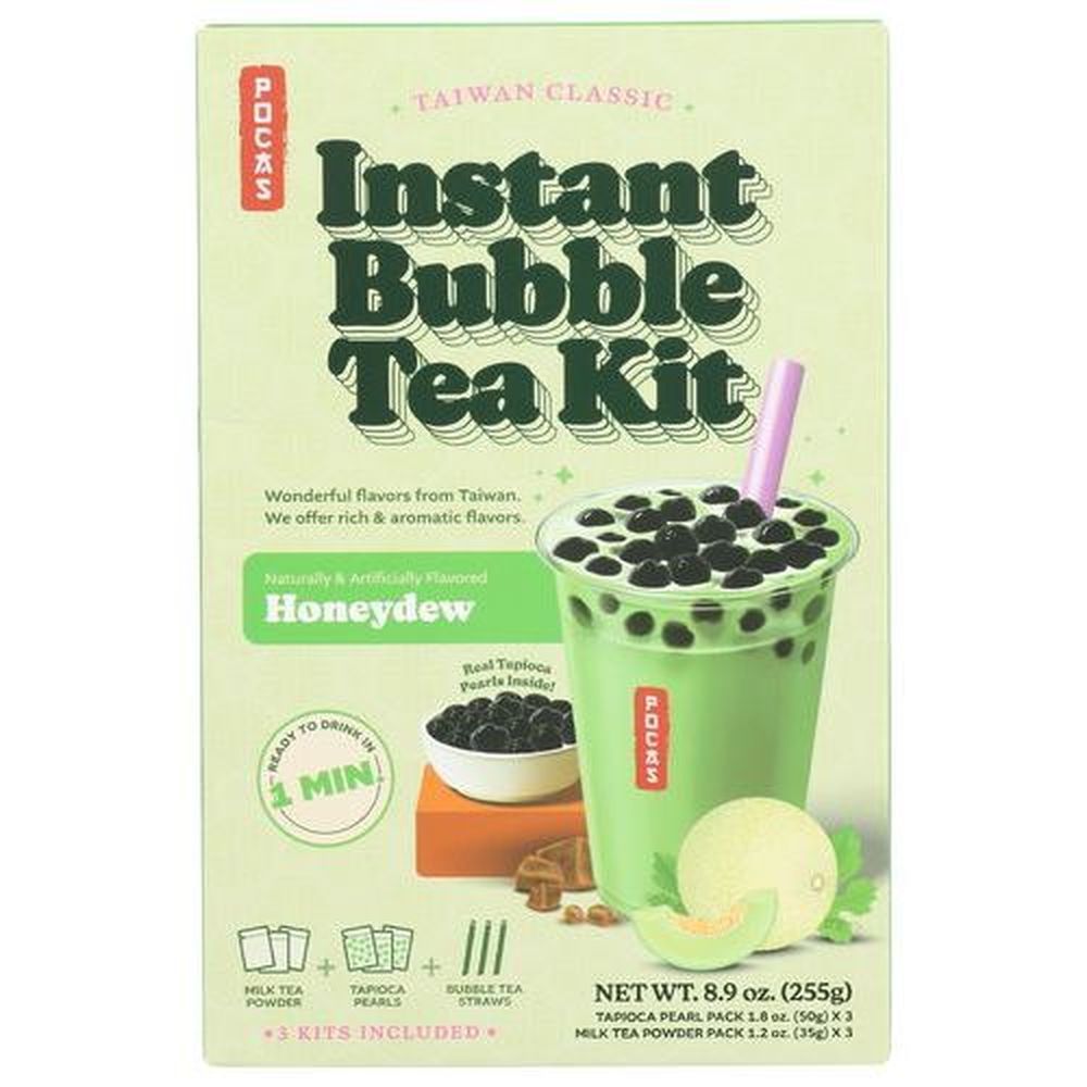 Pocas Honeydew Instant Bubble Tea Kit, 8.9 Ounce -- 12 Per Case