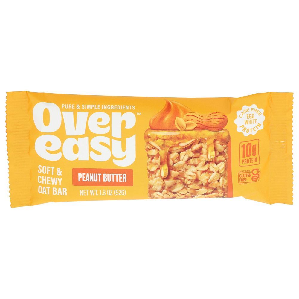 Over Easy Peanut Butter Soft And Chewy Oat Bar, 1.8 Ounce -- 12 Per Case