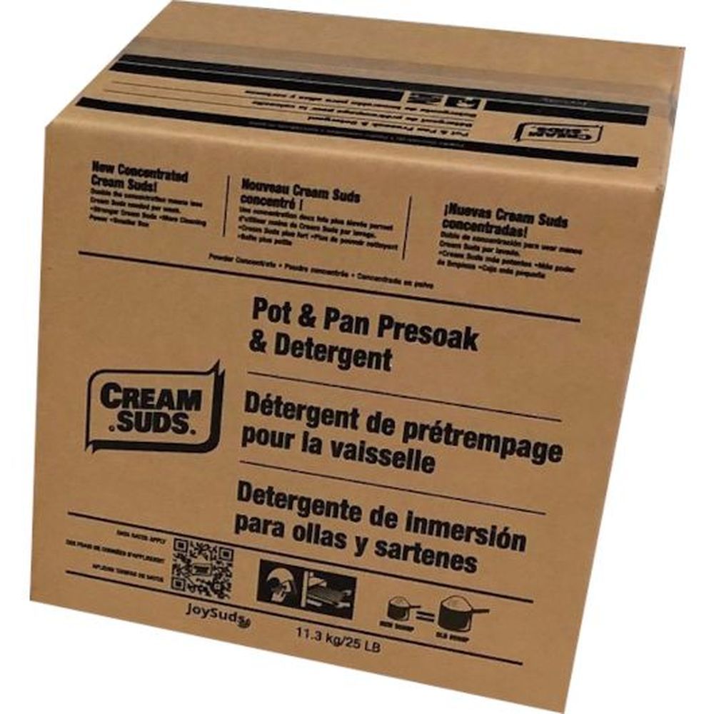 Cream Suds Pot Pan Presoak And Detergent, 25 Pound